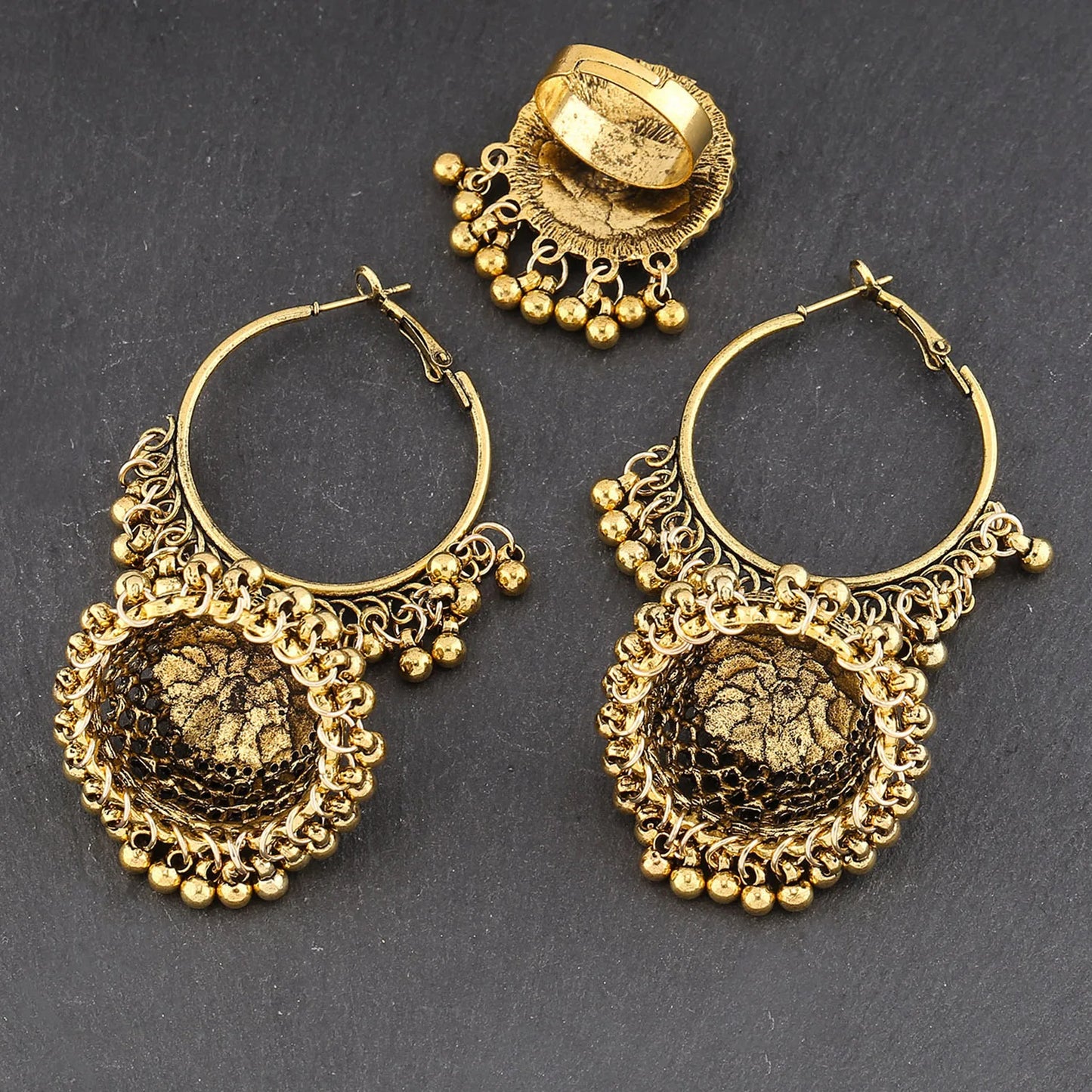 Ethnic Tassel Jhumki Set