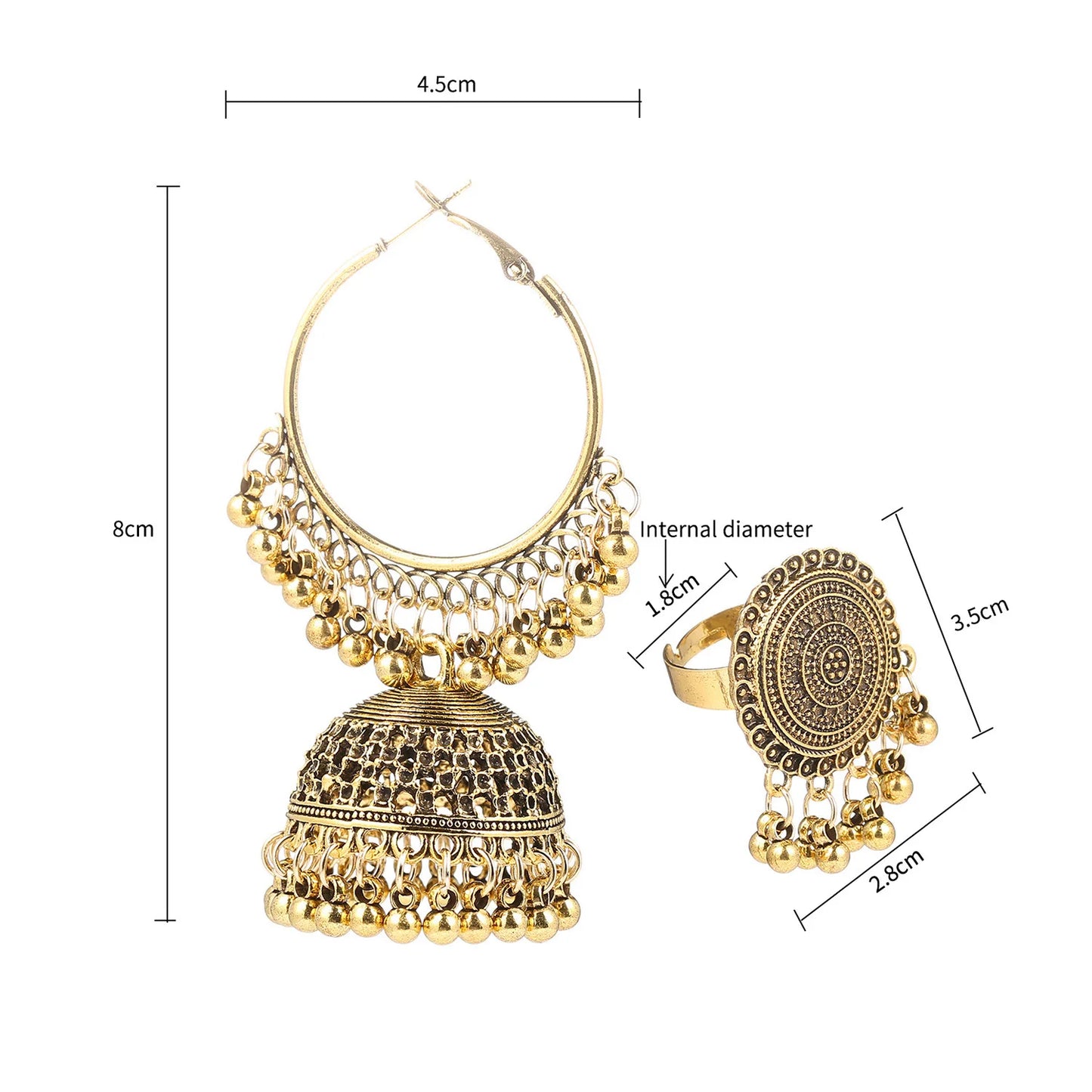 Ethnic Tassel Jhumki Set