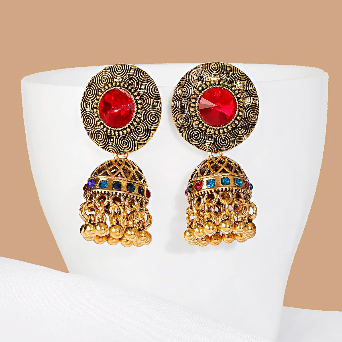 ✨ Royal Silver Jhumkas – Timeless Beauty