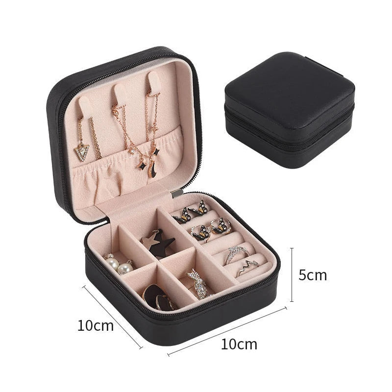 Portable Leather Jewelry Organizer