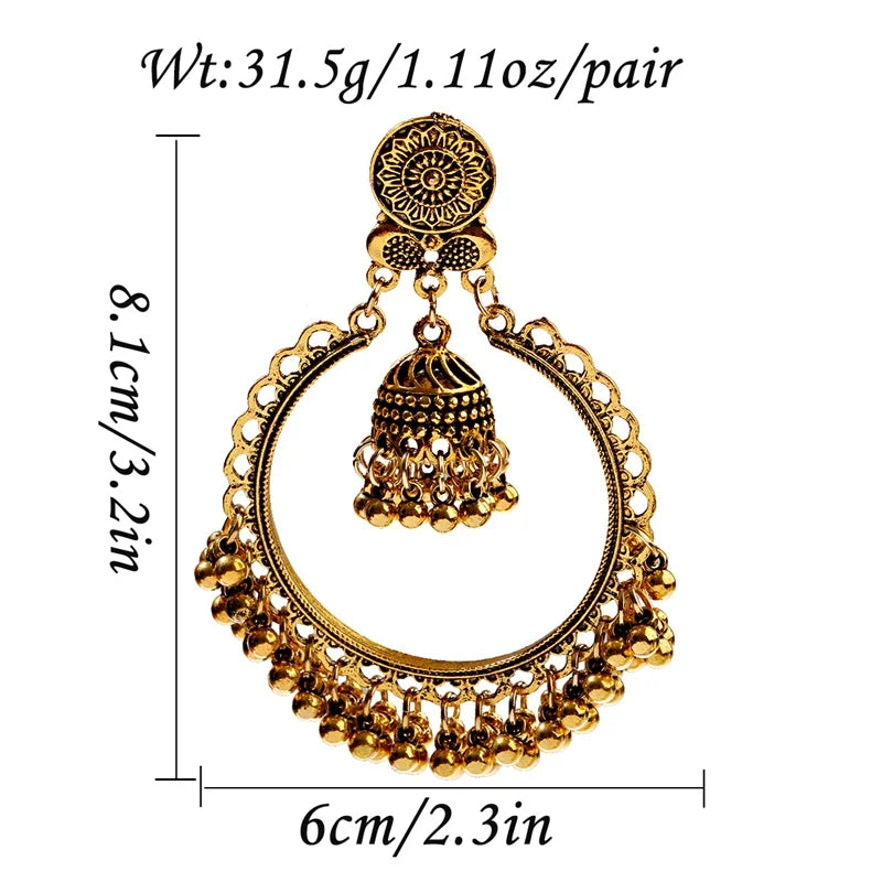 Regal Gold Jhumkas – Timeless Elegance