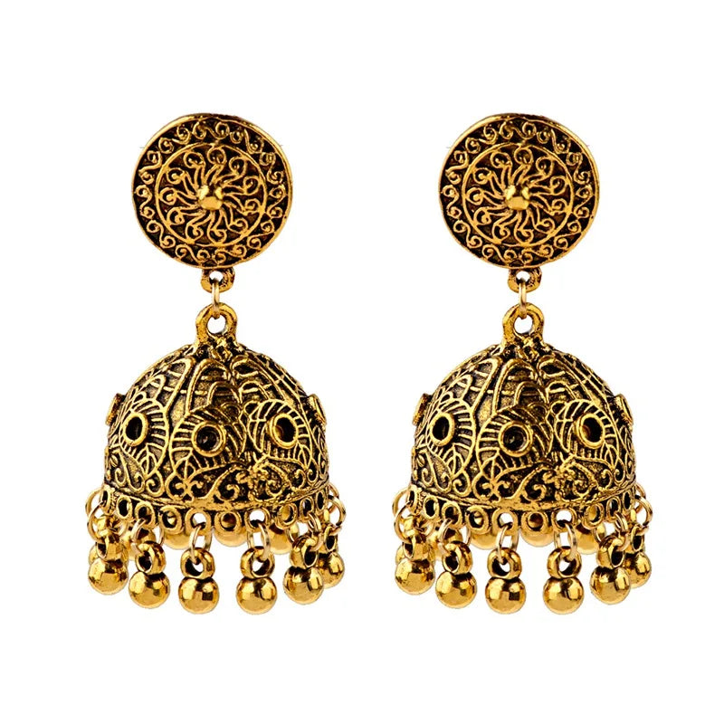 ✨ Royal Silver Jhumkas – Timeless Beauty