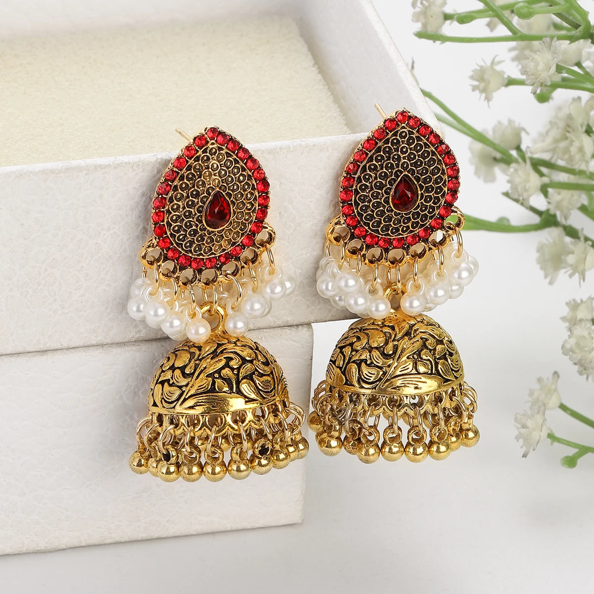 ✨ Afghan Royal Jhumkas – Timeless Elegance