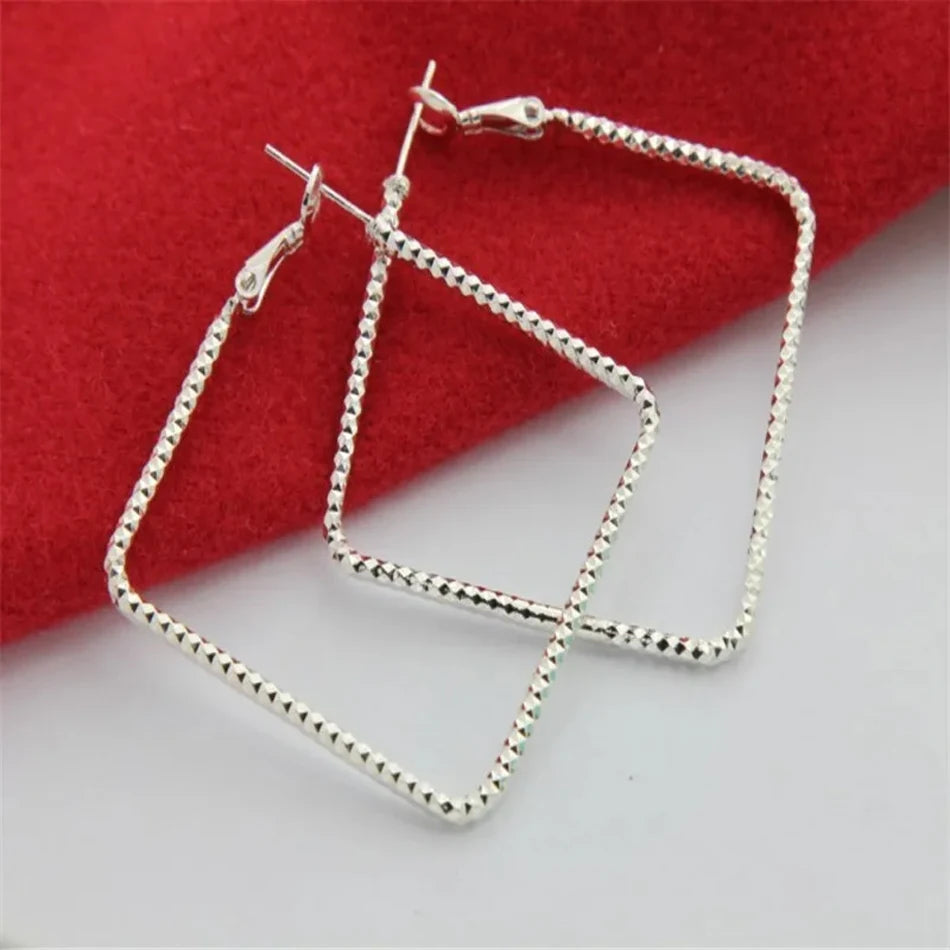 ✨ 925 Silver Luxury Square Earrings ✨