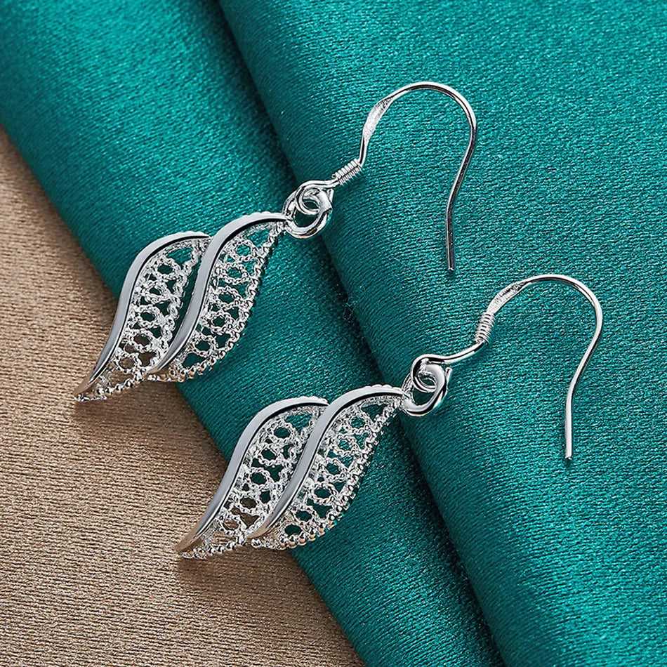 Nature-Inspired Sterling Silver Earrings