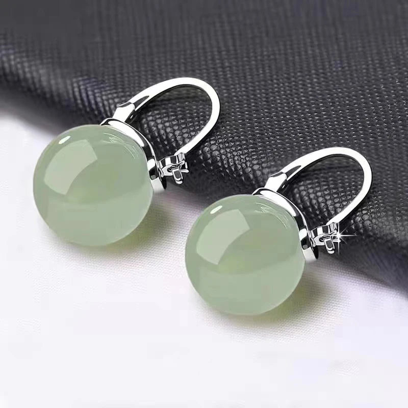 Luxury Handcrafted Jade Earrings