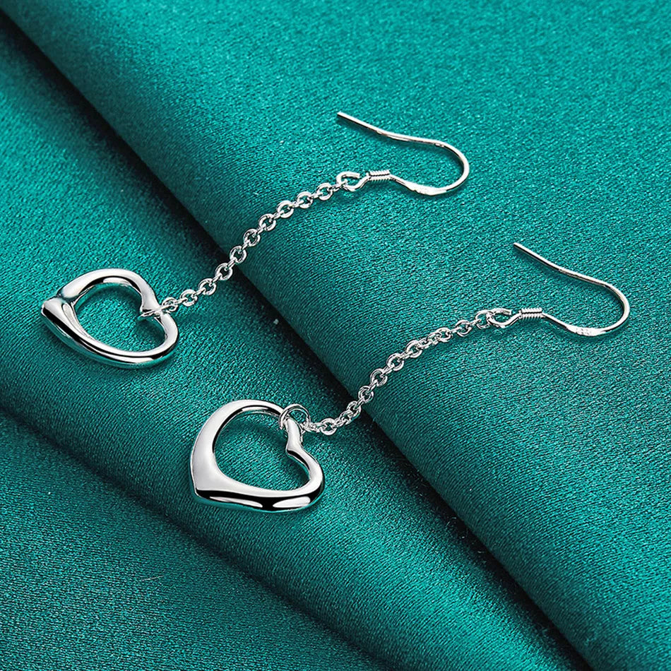 💖 Sterling Silver Heart Earrings