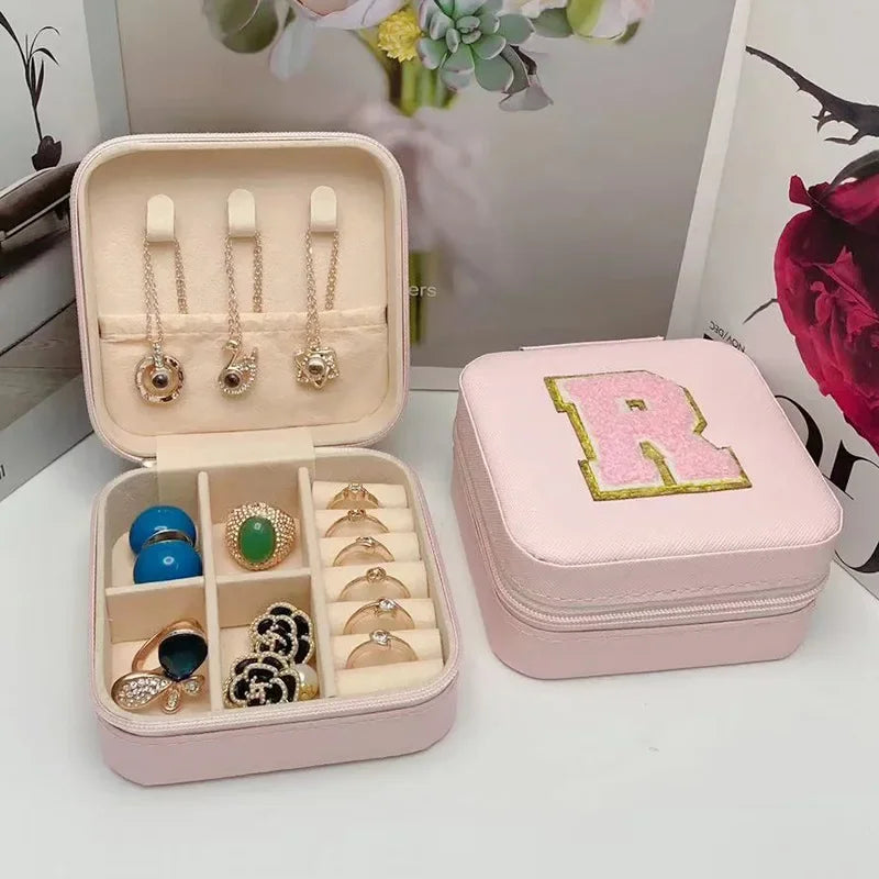 Personalized Mini Jewelry Box with A-Z letters