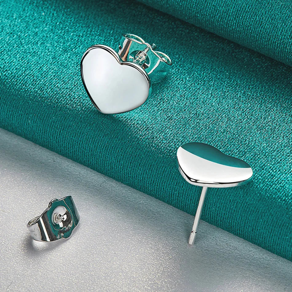 Luxury 925 Silver Love Studs