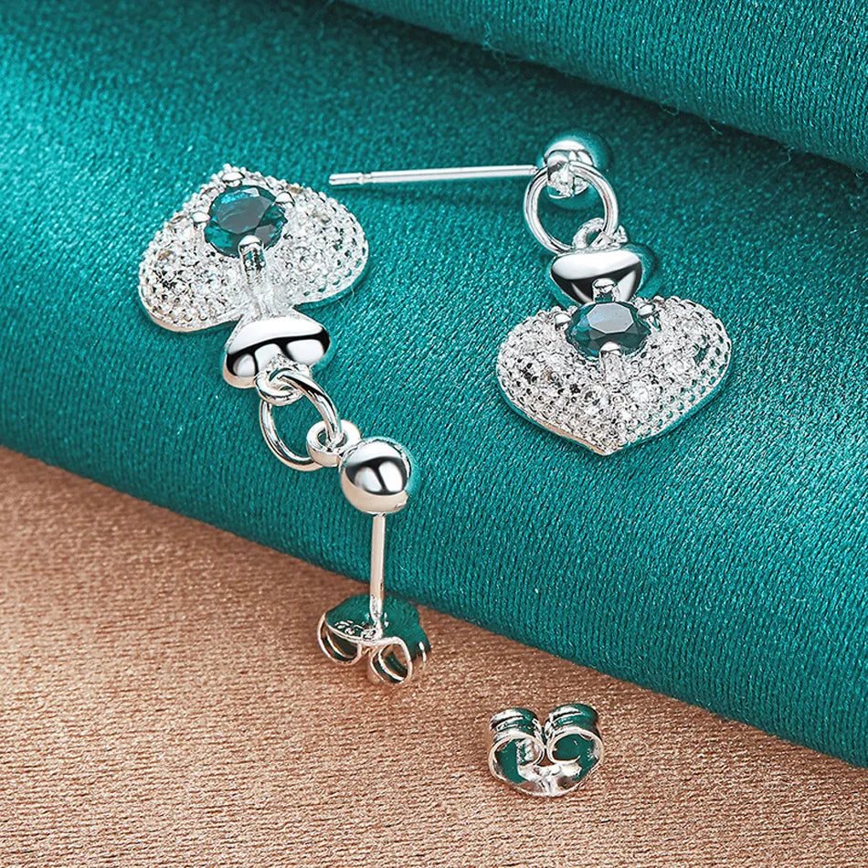 💎 "Eternal Love: Sterling Heart Studs" 💎