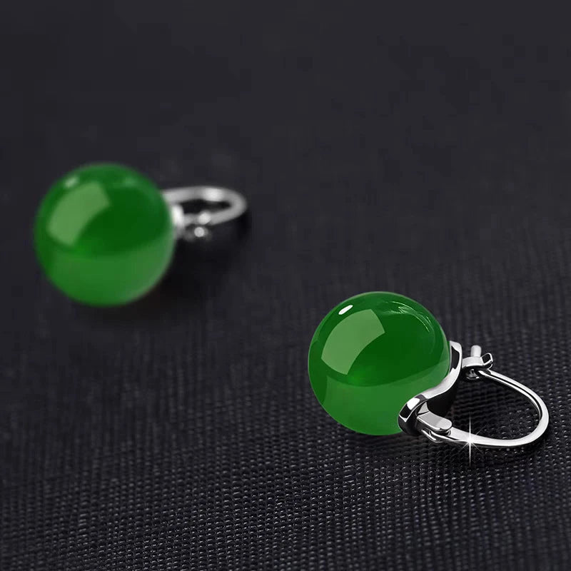 Luxury Handcrafted Jade Earrings