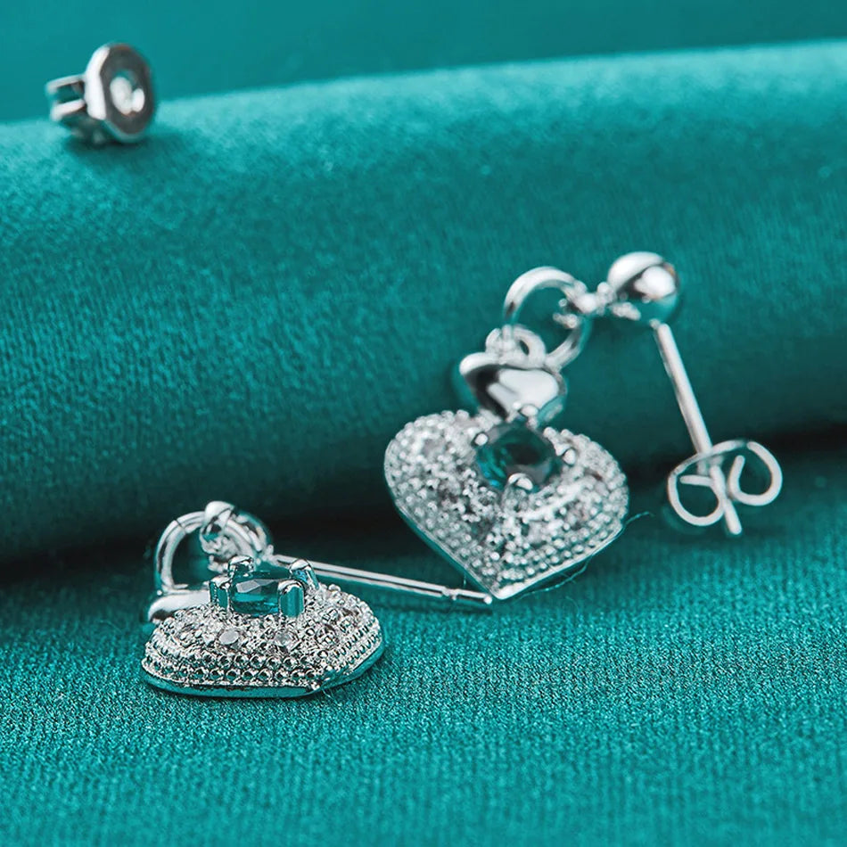 💎 "Eternal Love: Sterling Heart Studs" 💎