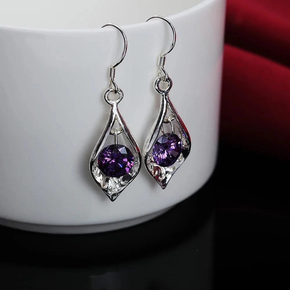 ✨ 925 Silver Amethyst Earrings ✨