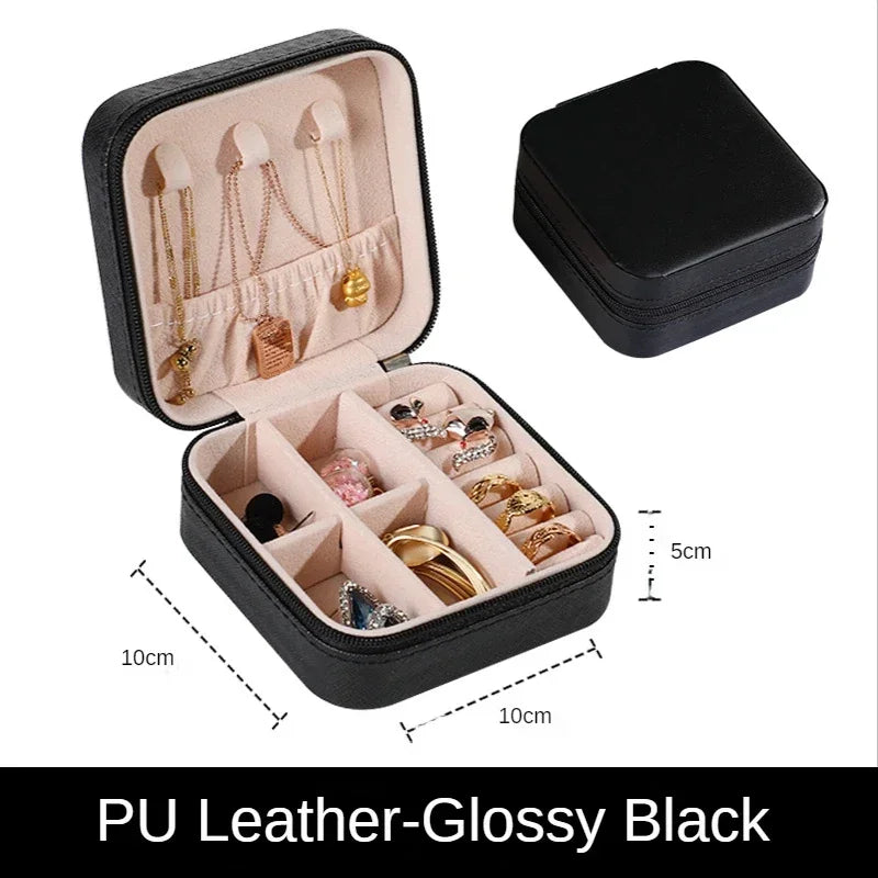 Portable Leather Jewelry Organizer