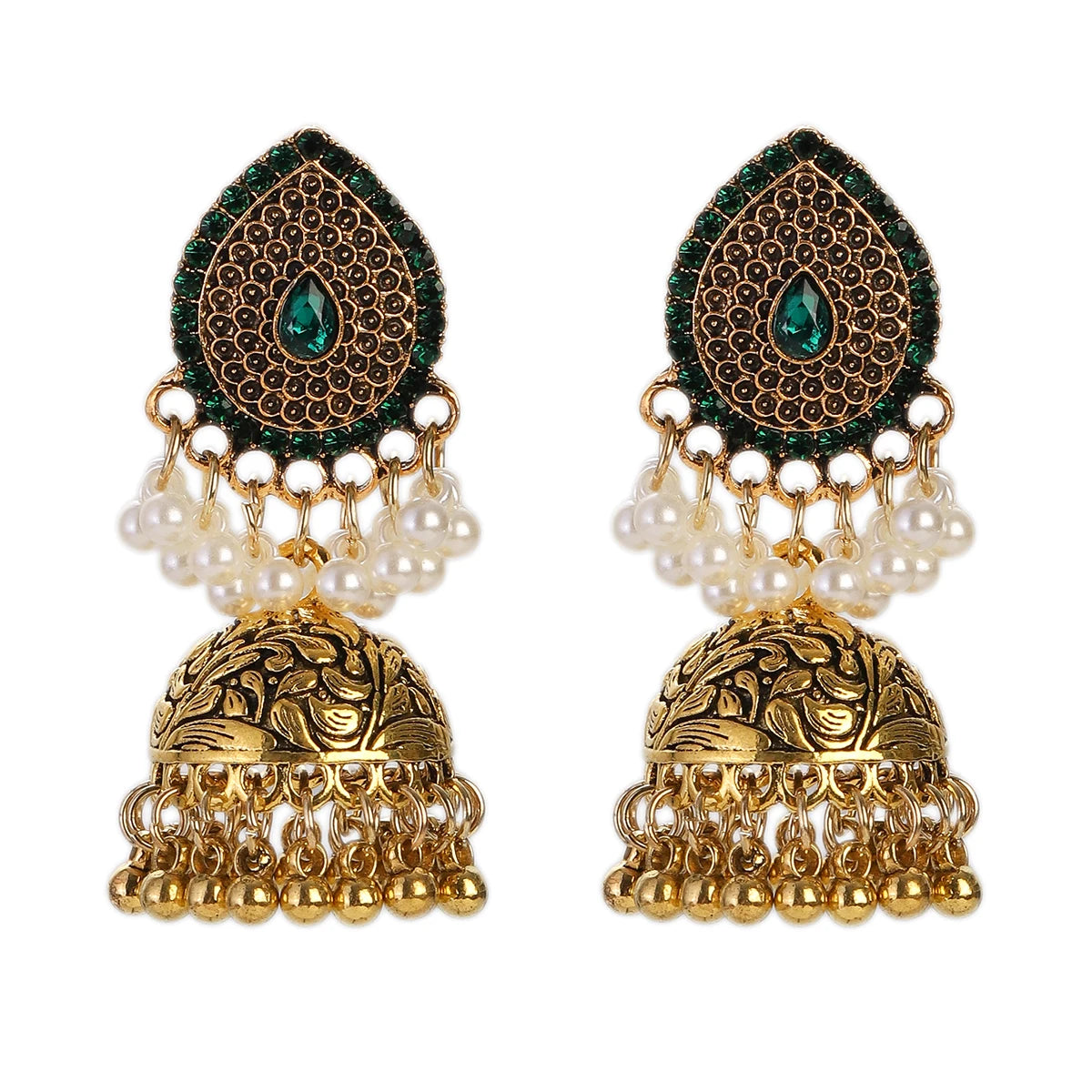 ✨ Afghan Royal Jhumkas – Timeless Elegance