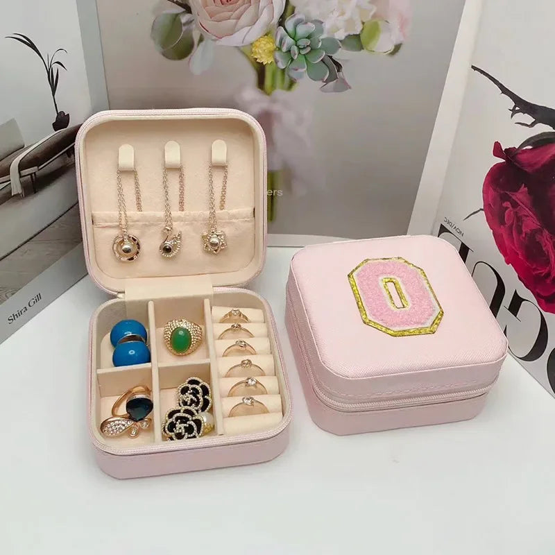 Personalized Mini Jewelry Box with A-Z letters