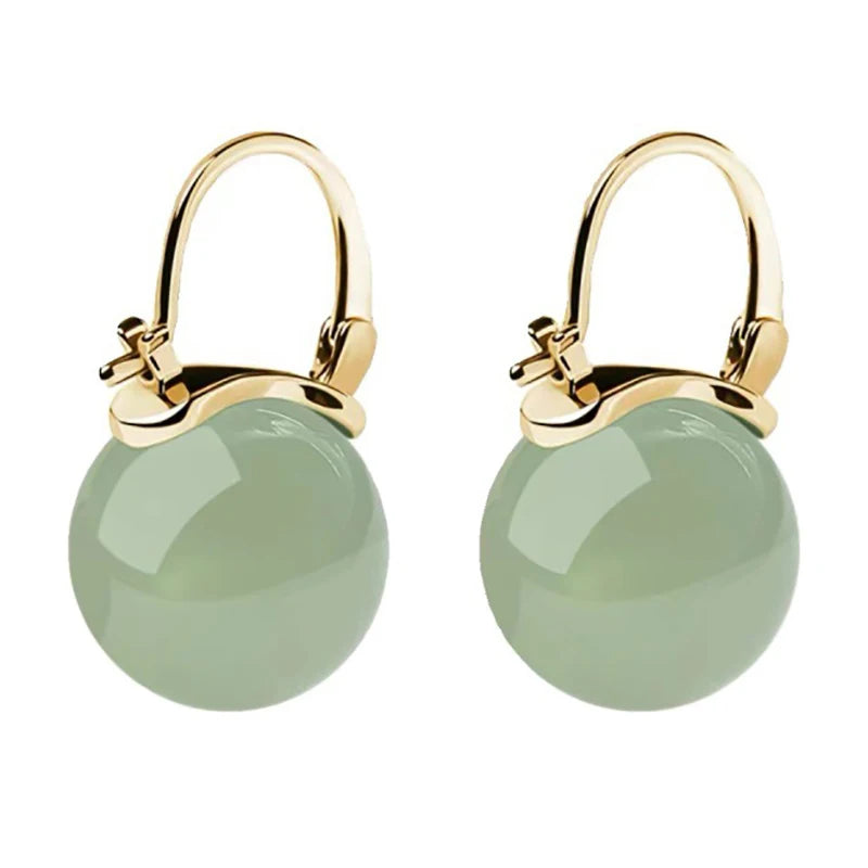 Luxury Handcrafted Jade Earrings