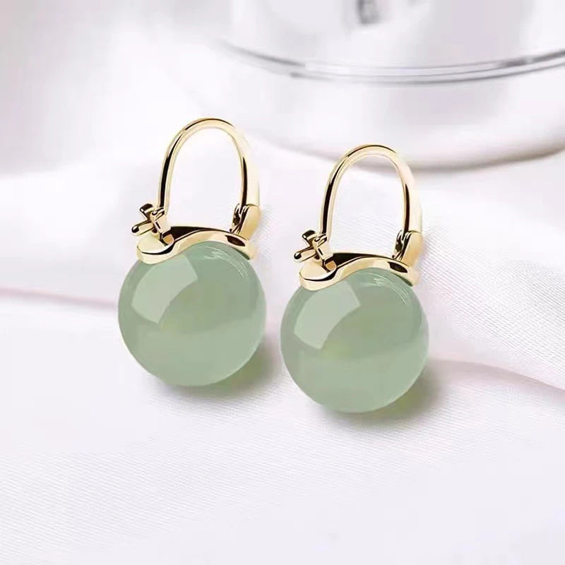 Luxury Handcrafted Jade Earrings