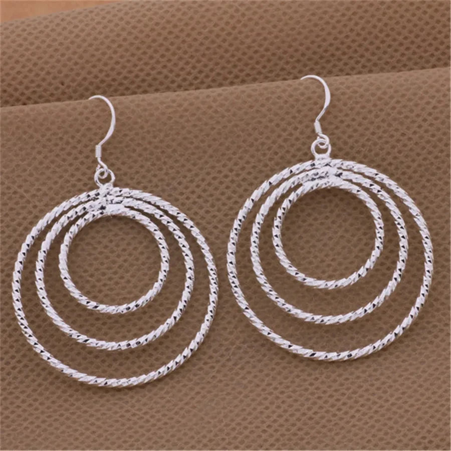 ✨ 925 Silver Triple Hoop Earrings ✨