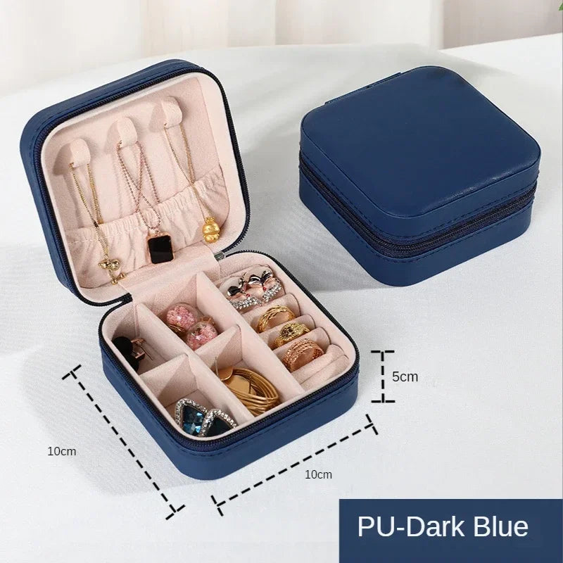 Portable Leather Jewelry Organizer