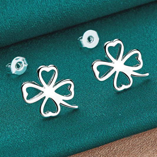 ✨ "Lucky Clover Sterling Elegance" ✨