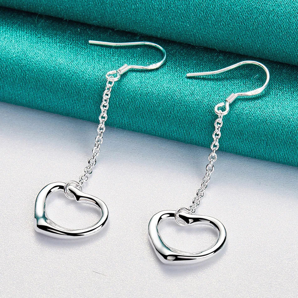 💖 Sterling Silver Heart Earrings