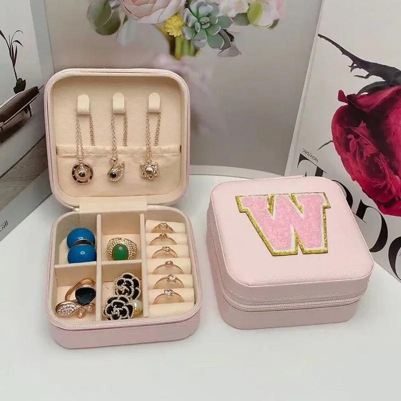 Personalized Mini Jewelry Box with A-Z letters