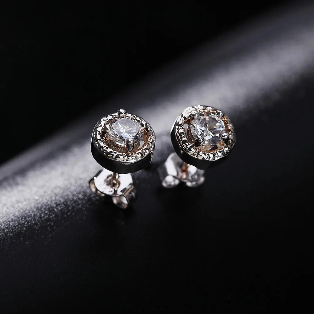 Dazzling 925 Silver Crystal Studs