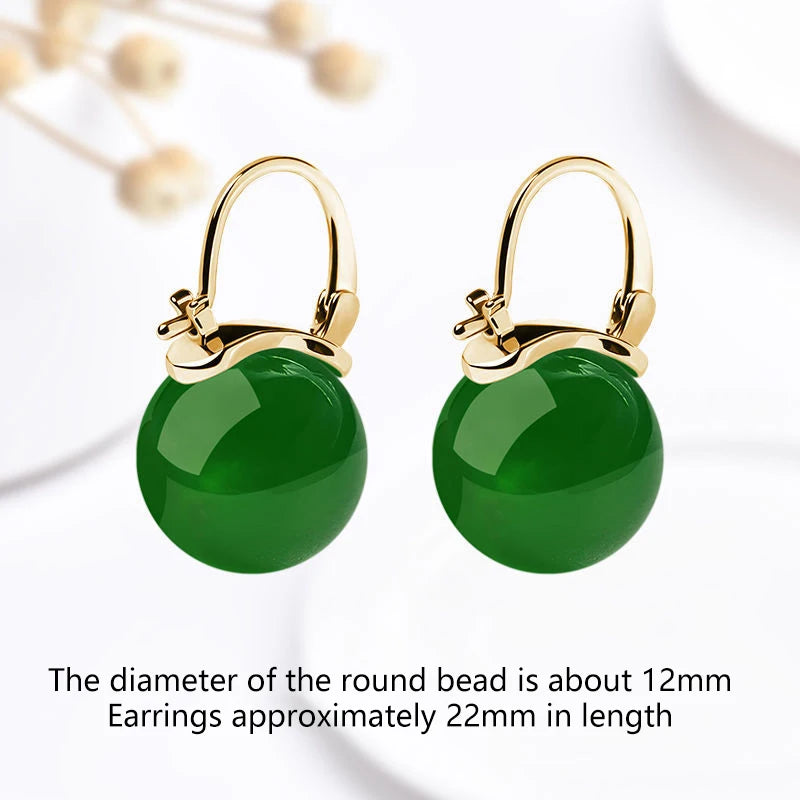 Luxury Handcrafted Jade Earrings