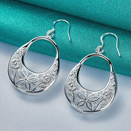 👜 Sterling Silver Handbag Earrings