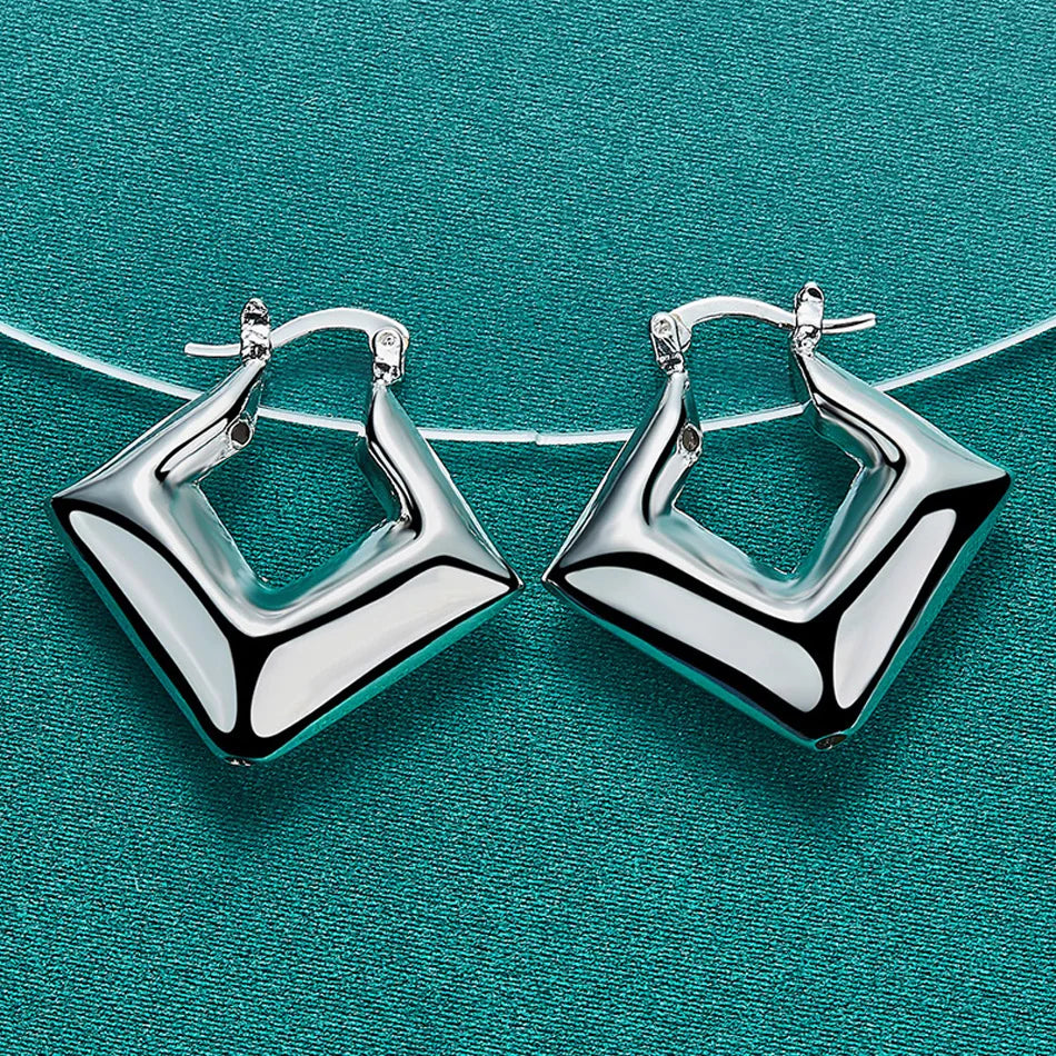 💎 925 Silver Rhombus Earrings 💎