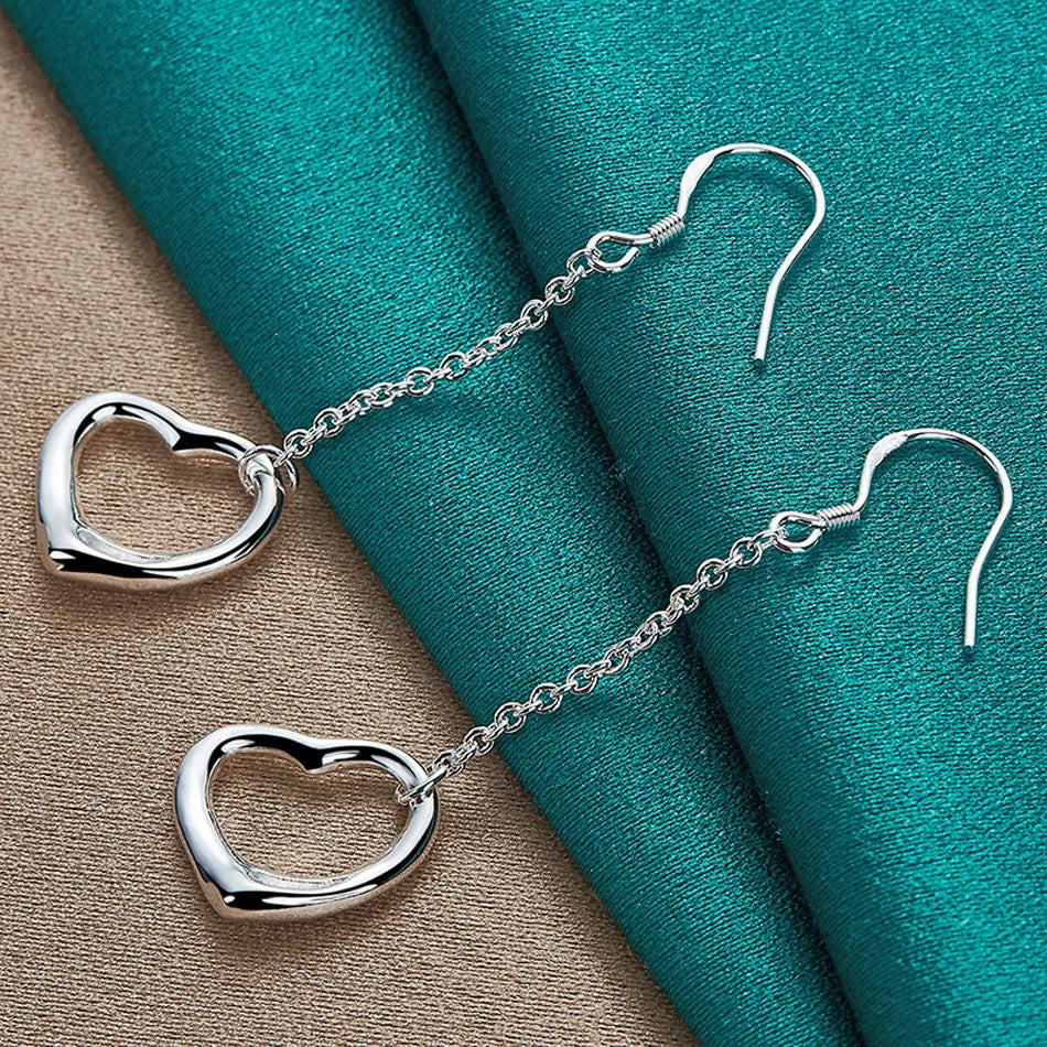 💖 Sterling Silver Heart Earrings