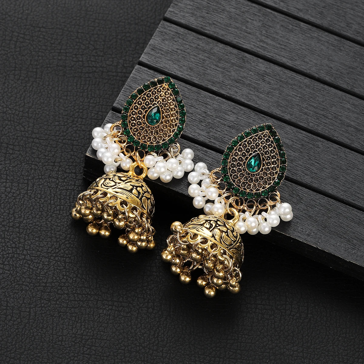 ✨ Afghan Royal Jhumkas – Timeless Elegance