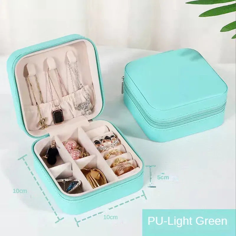 Portable Leather Jewelry Organizer