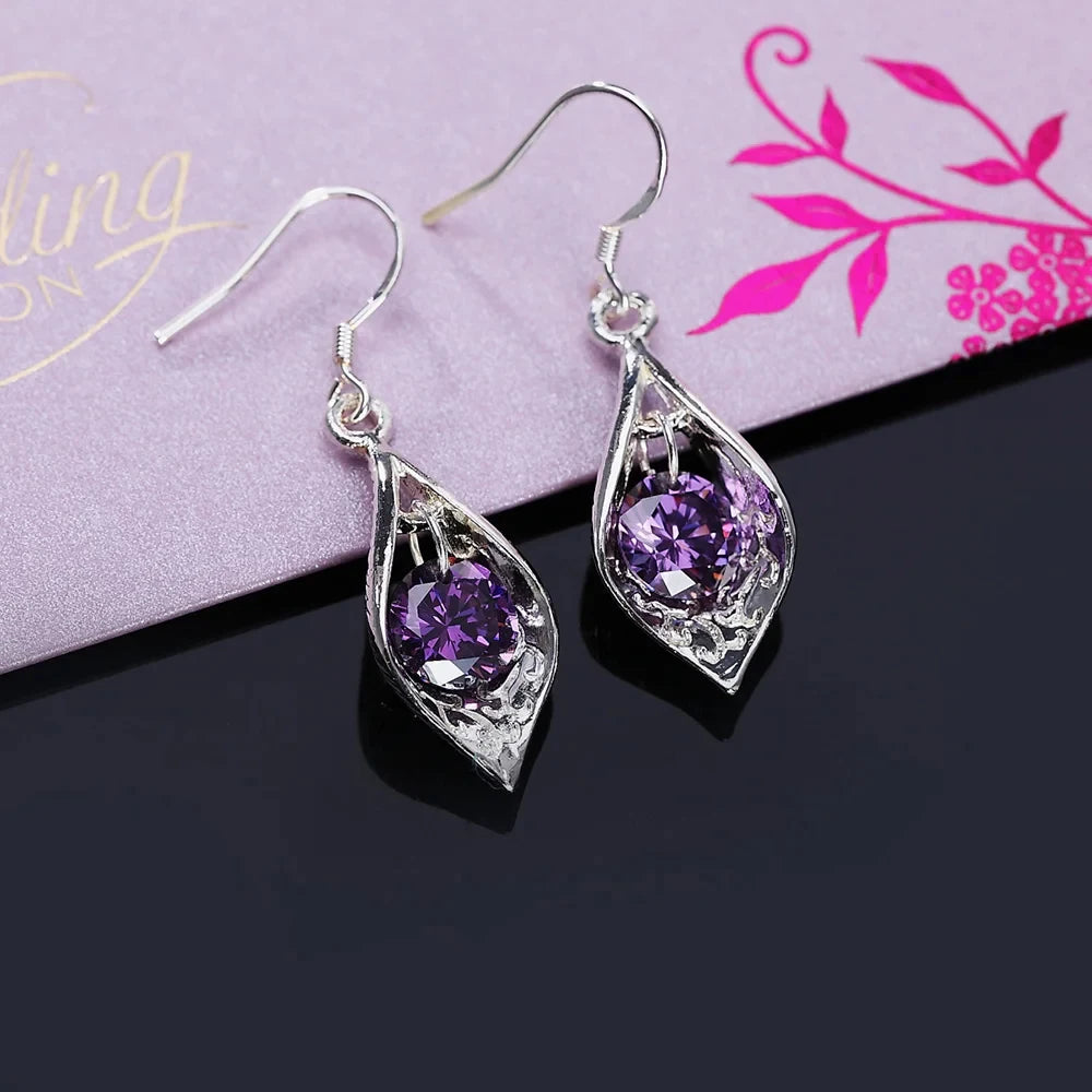 ✨ 925 Silver Amethyst Earrings ✨