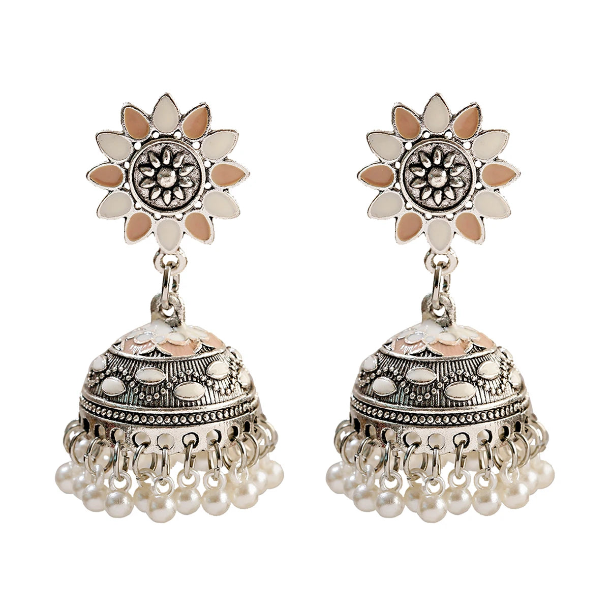 ✨ Royal Boho Jhumkas – Vibrant Elegance