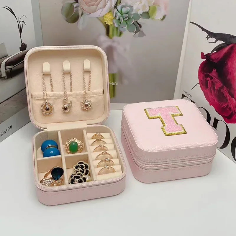 Personalized Mini Jewelry Box with A-Z letters