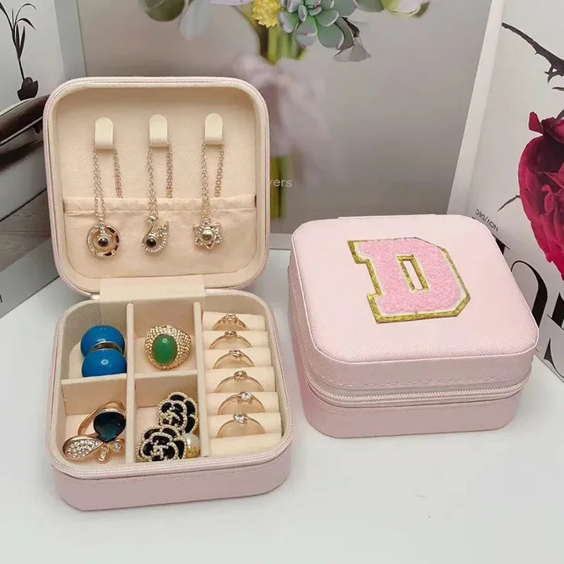 Personalized Mini Jewelry Box with A-Z letters