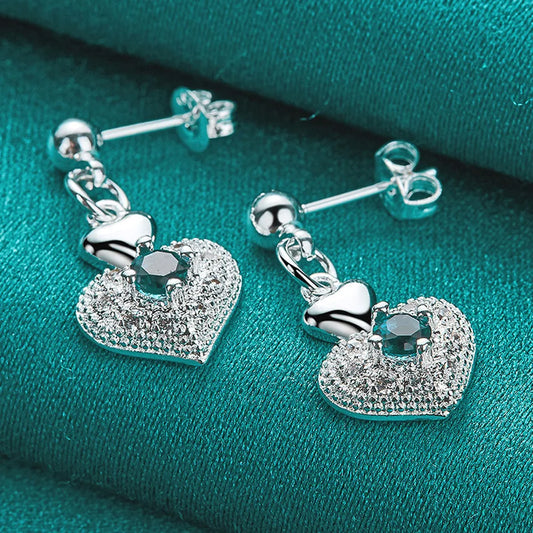 💎 "Eternal Love: Sterling Heart Studs" 💎