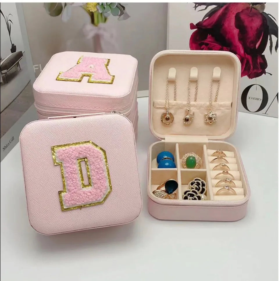 Personalized Mini Jewelry Box with A-Z letters