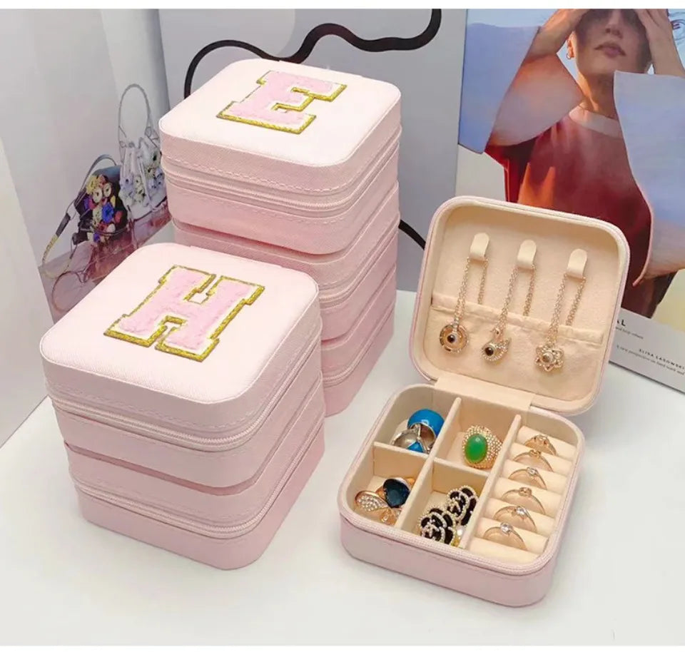 Personalized Mini Jewelry Box with A-Z letters