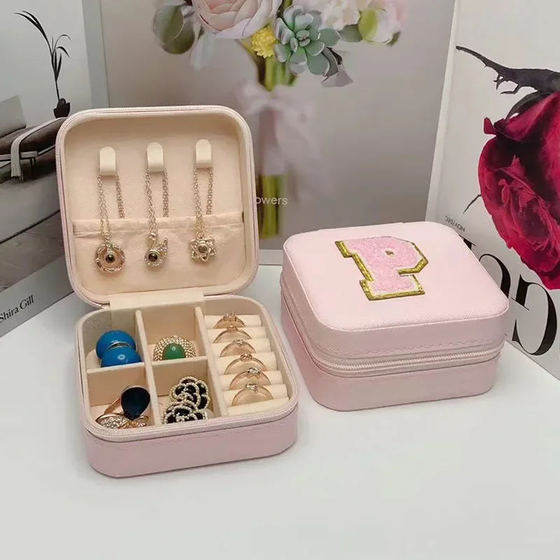 Personalized Mini Jewelry Box with A-Z letters