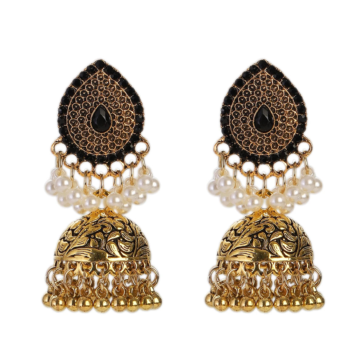 ✨ Afghan Royal Jhumkas – Timeless Elegance