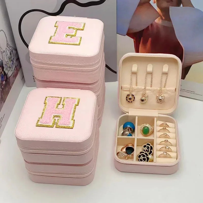 Personalized Mini Jewelry Box with A-Z letters