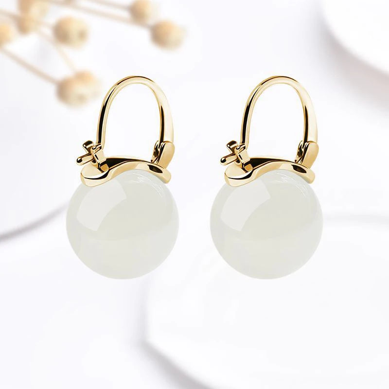 Luxury Handcrafted Jade Earrings