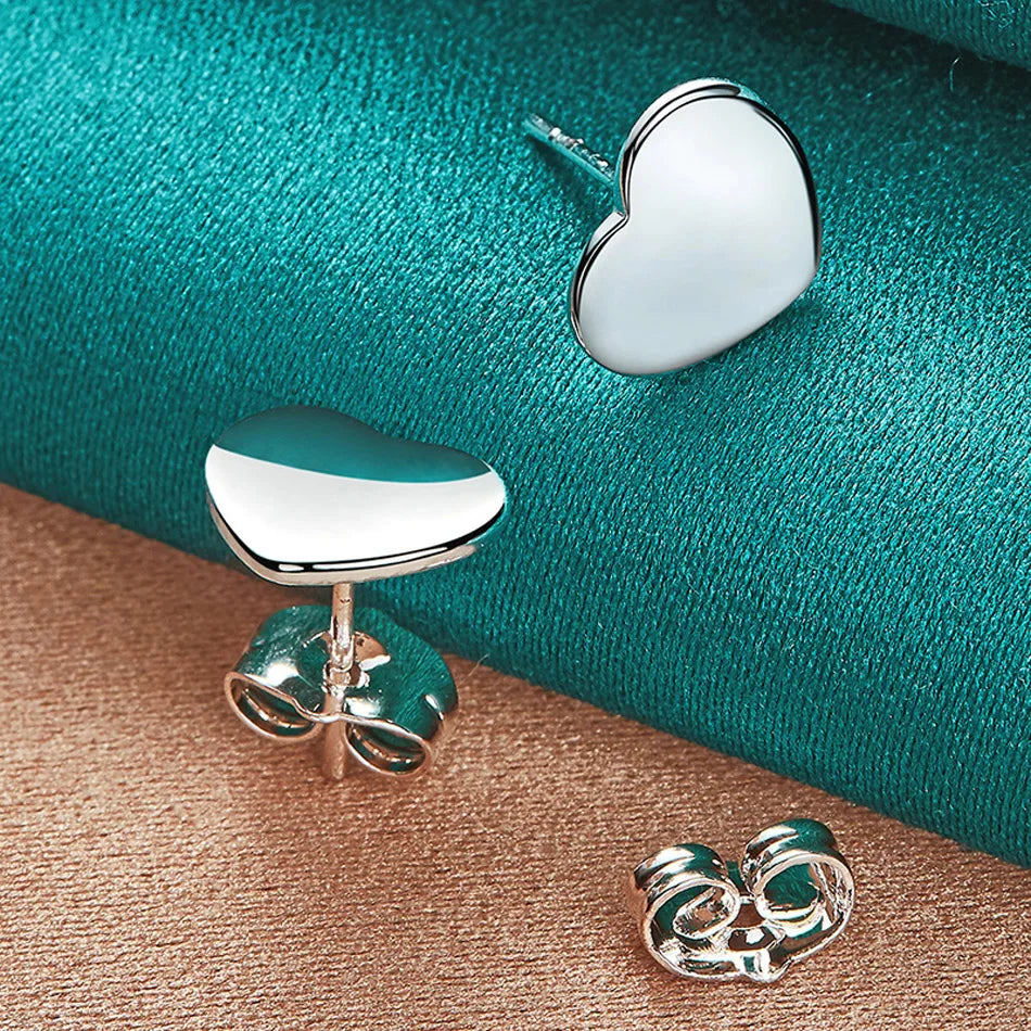 Luxury 925 Silver Love Studs