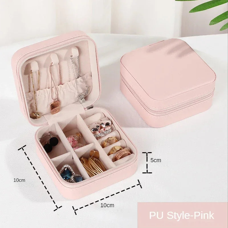 Portable Leather Jewelry Organizer