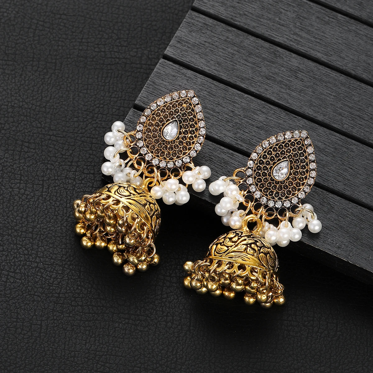 ✨ Afghan Royal Jhumkas – Timeless Elegance