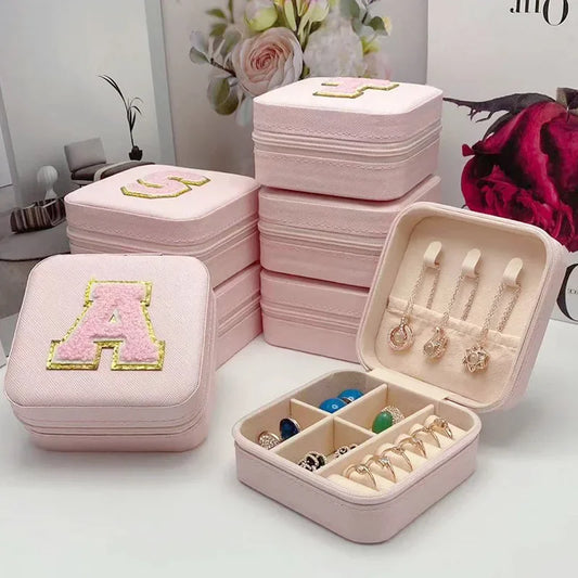 Personalized Mini Jewelry Box with A-Z letters