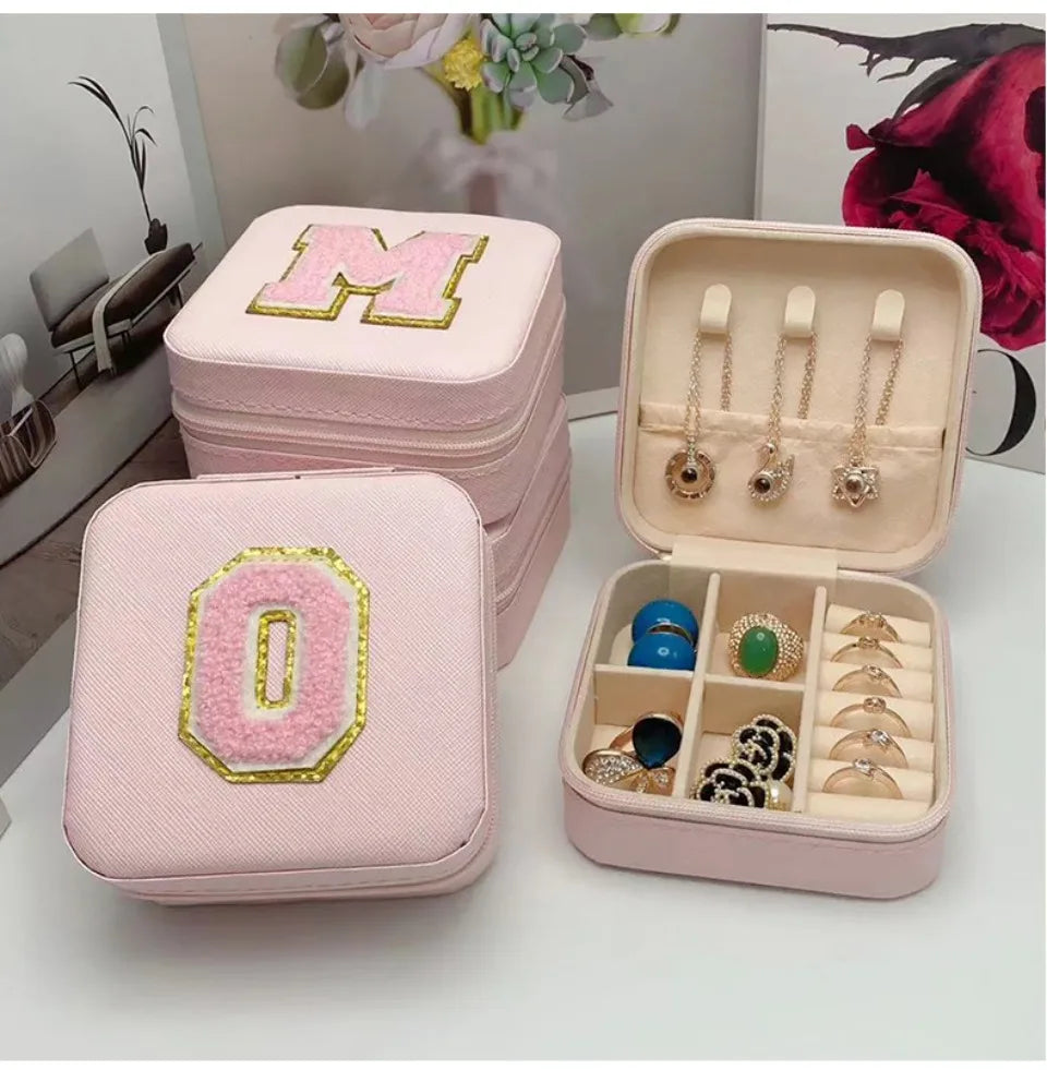 Personalized Mini Jewelry Box with A-Z letters